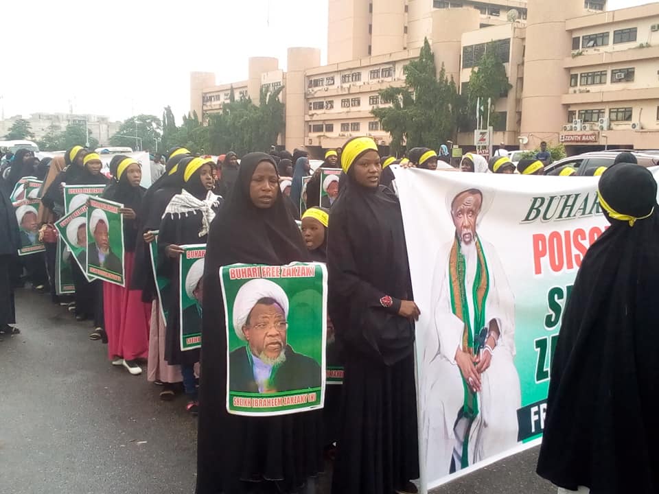  free zakzaky protest in Abuja on thurs the 27th june 2019